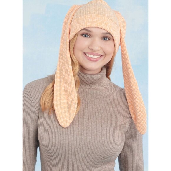 Simplicity Pattern 9871 Knit Hats Beanie Beret Bunny Ears Arm Warmers Sizes S-L - Picture 4 of 7